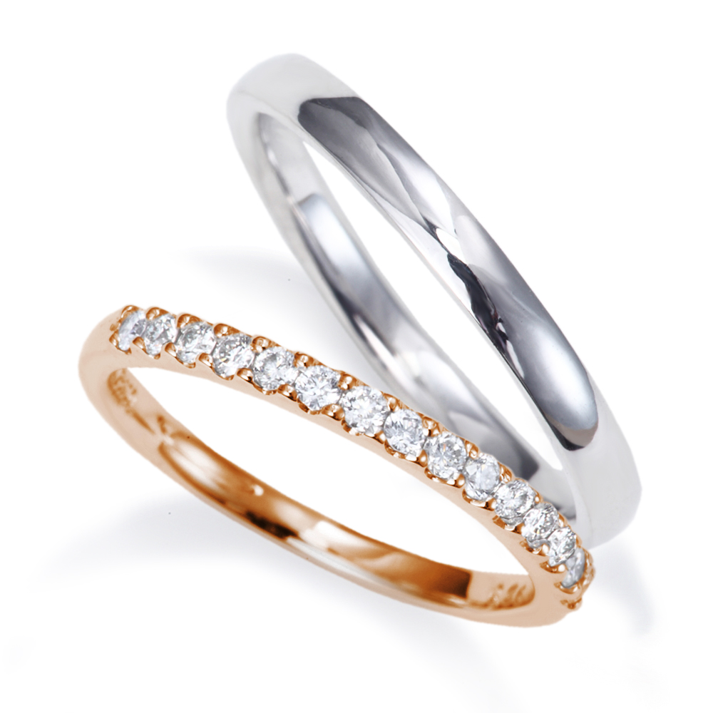 結婚指輪SA4283PG-M116M | 【美輪宝石】福岡で低価格高品質な結婚指輪と婚約指輪を探すならミワホウセキへ