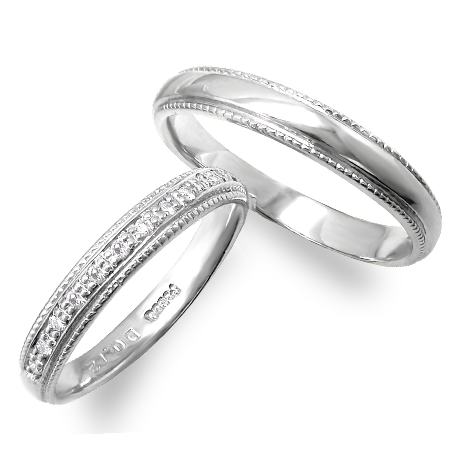 結婚指輪M048-M048M | 【美輪宝石】福岡で低価格高品質な結婚指輪と