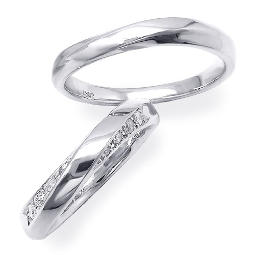 結婚指輪M057L-M057M | 【美輪宝石】福岡で低価格高品質な結婚指輪と 